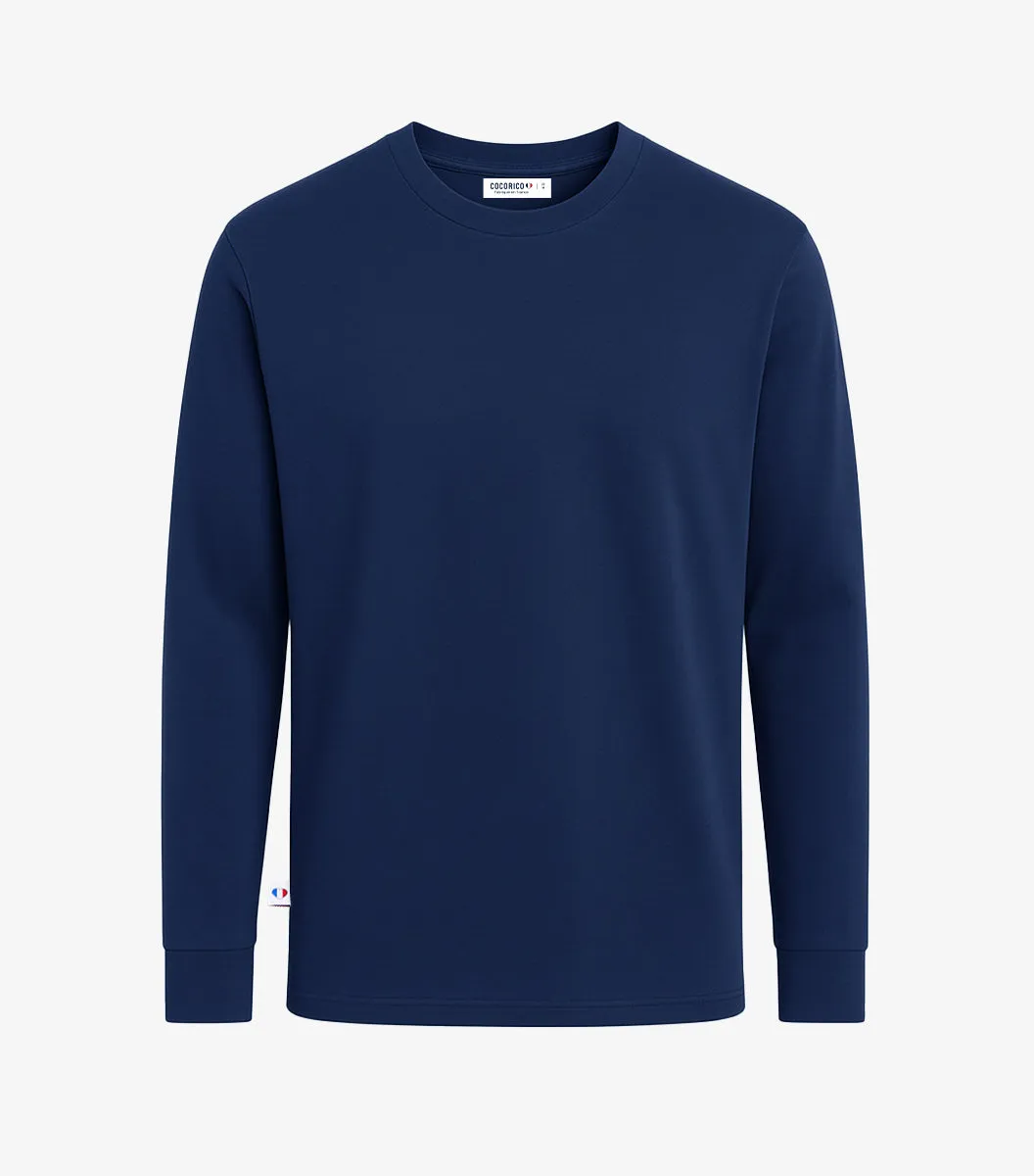 Cocorico Intemporel t-shirt manches longues homme marine