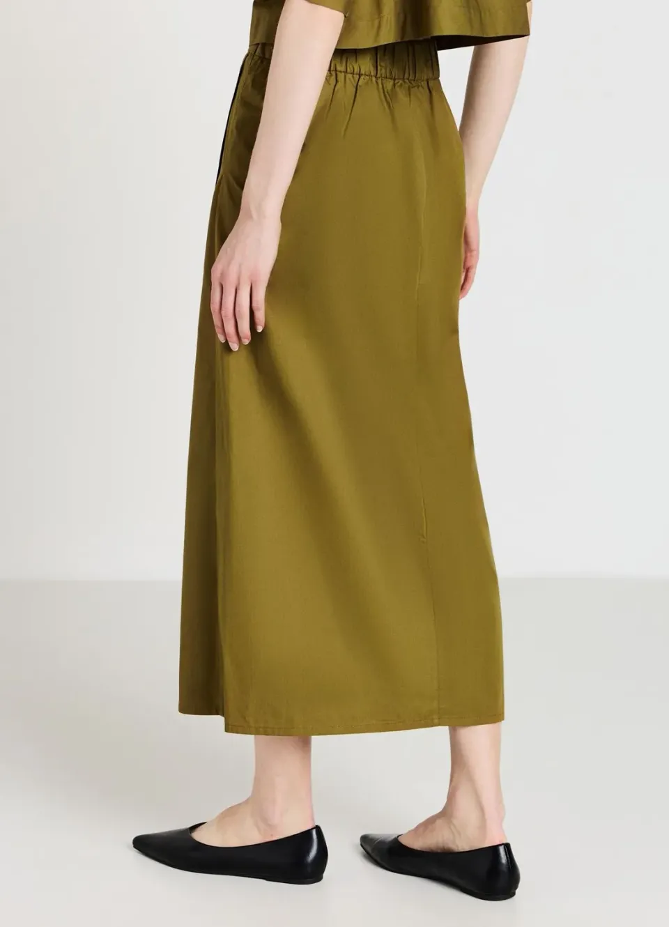 Calliope jupe midi élastiquée femme panneaux