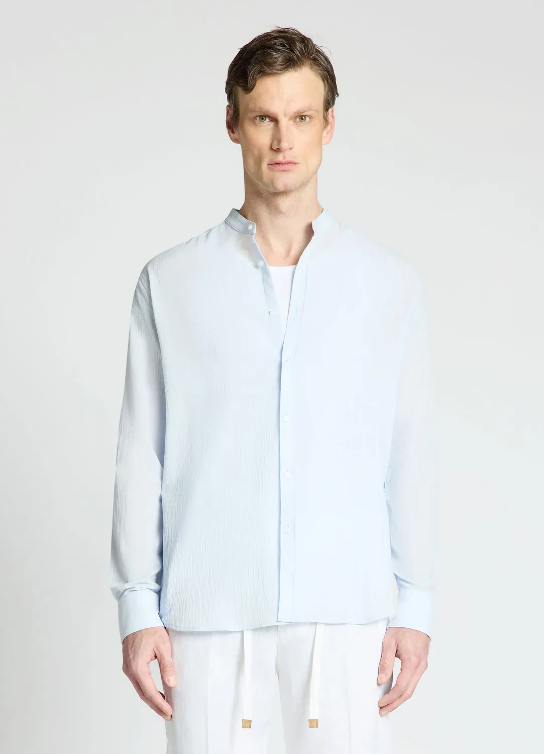 Calliope Chemise Coréenne Homme Manches Longues