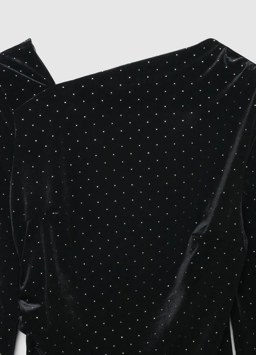 Calliope Vestito pois robe courte chenille manches longues