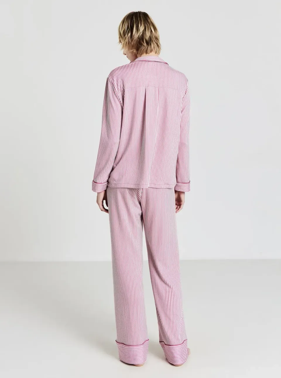 Calliope ensemble pyjama rayé femme chemise boutons