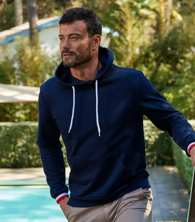 Cocorico Supporter Intemporel sweat capuche homme marine coton