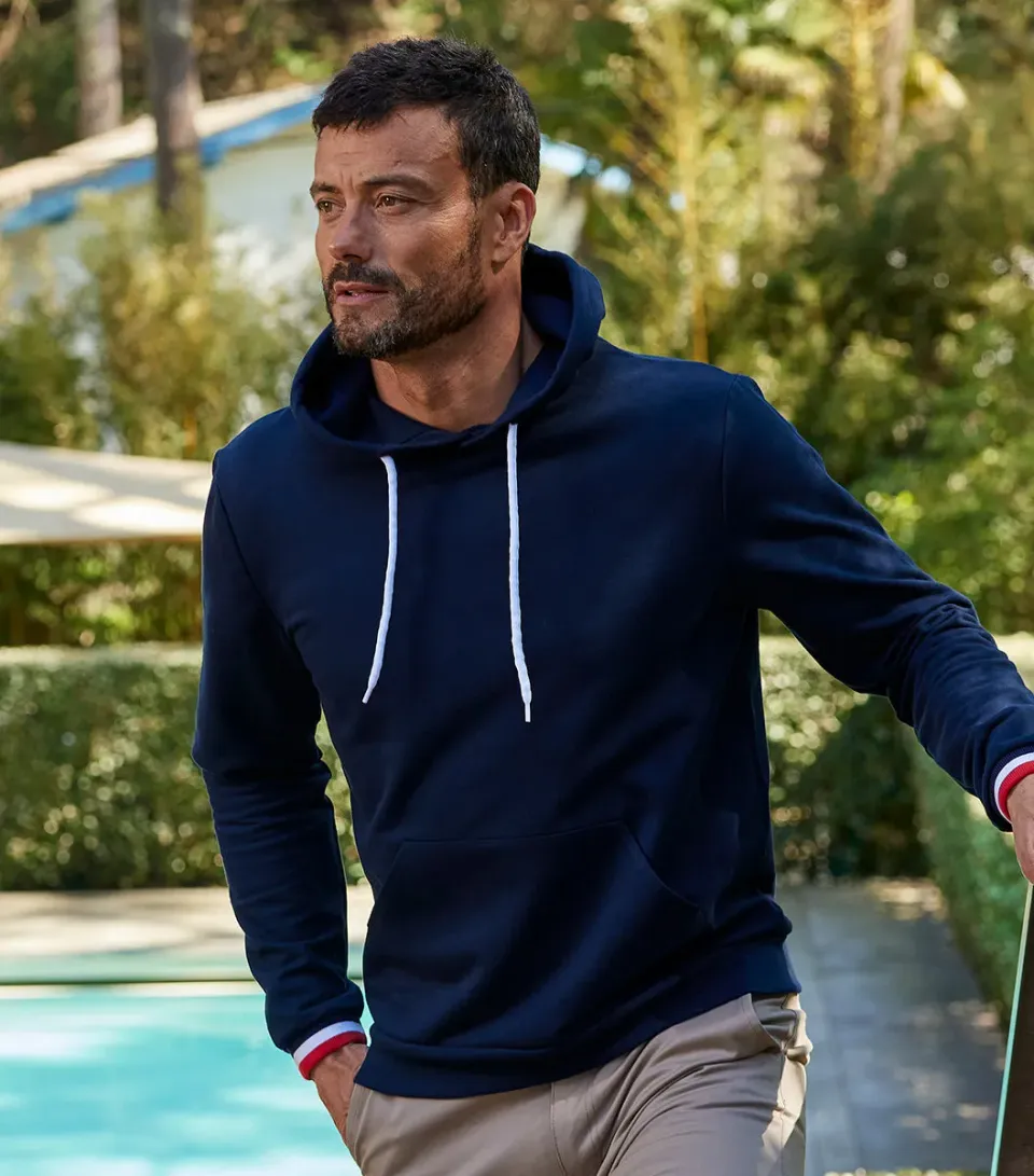 Cocorico Supporter Intemporel sweat capuche homme marine coton