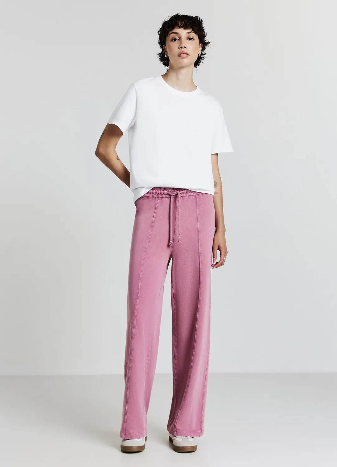 Calliope pantalon jogging palazzo femme coupe large