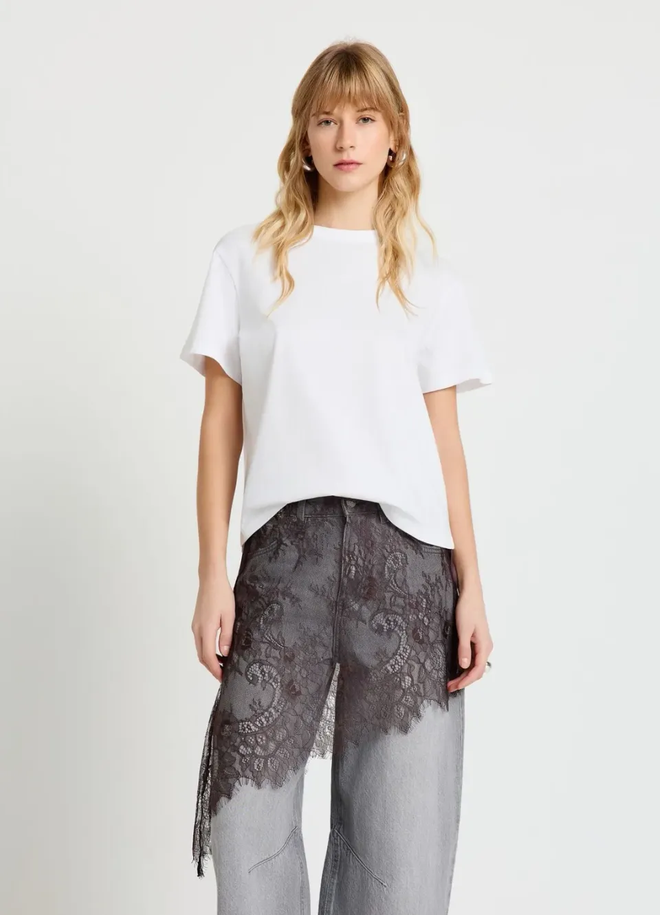 Calliope T-shirt col rond femme uni coton