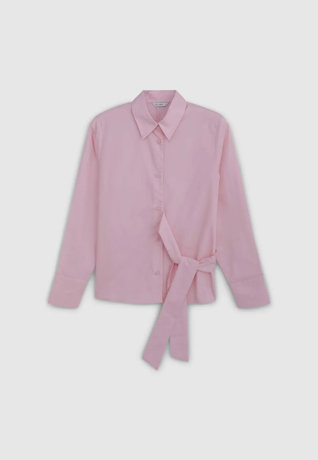 Calliope chemise nœud taille femme coton