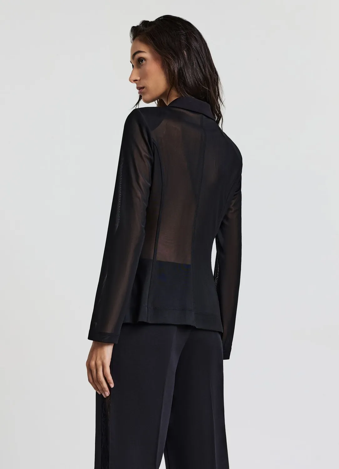 Calliope blazer manches tulle femme 3 boutons
