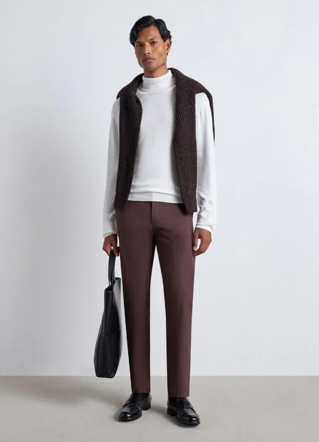 Calliope pantalon chino slim homme uni cheville