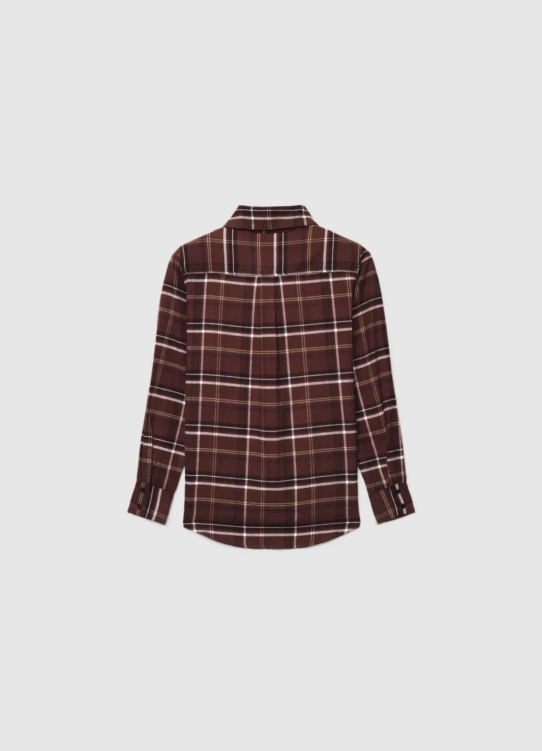 Calliope chemise à carreaux noeud femme manches longues