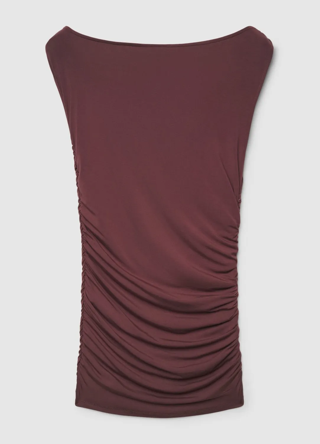 Calliope top femme froncé col bateau