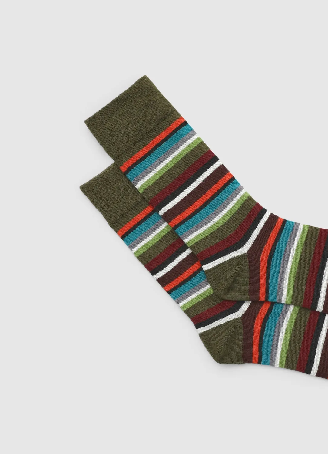 Calliope Chaussettes homme TU rayures multicolores