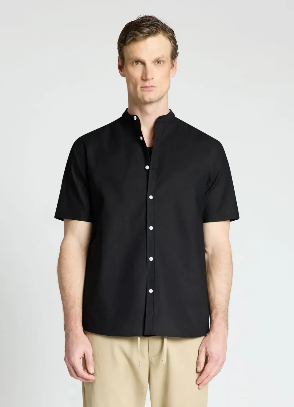 Calliope chemise coréenne unie homme manches courtes
