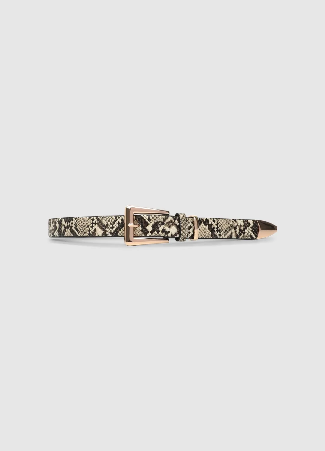 Calliope ceinture imprimé python femme métal