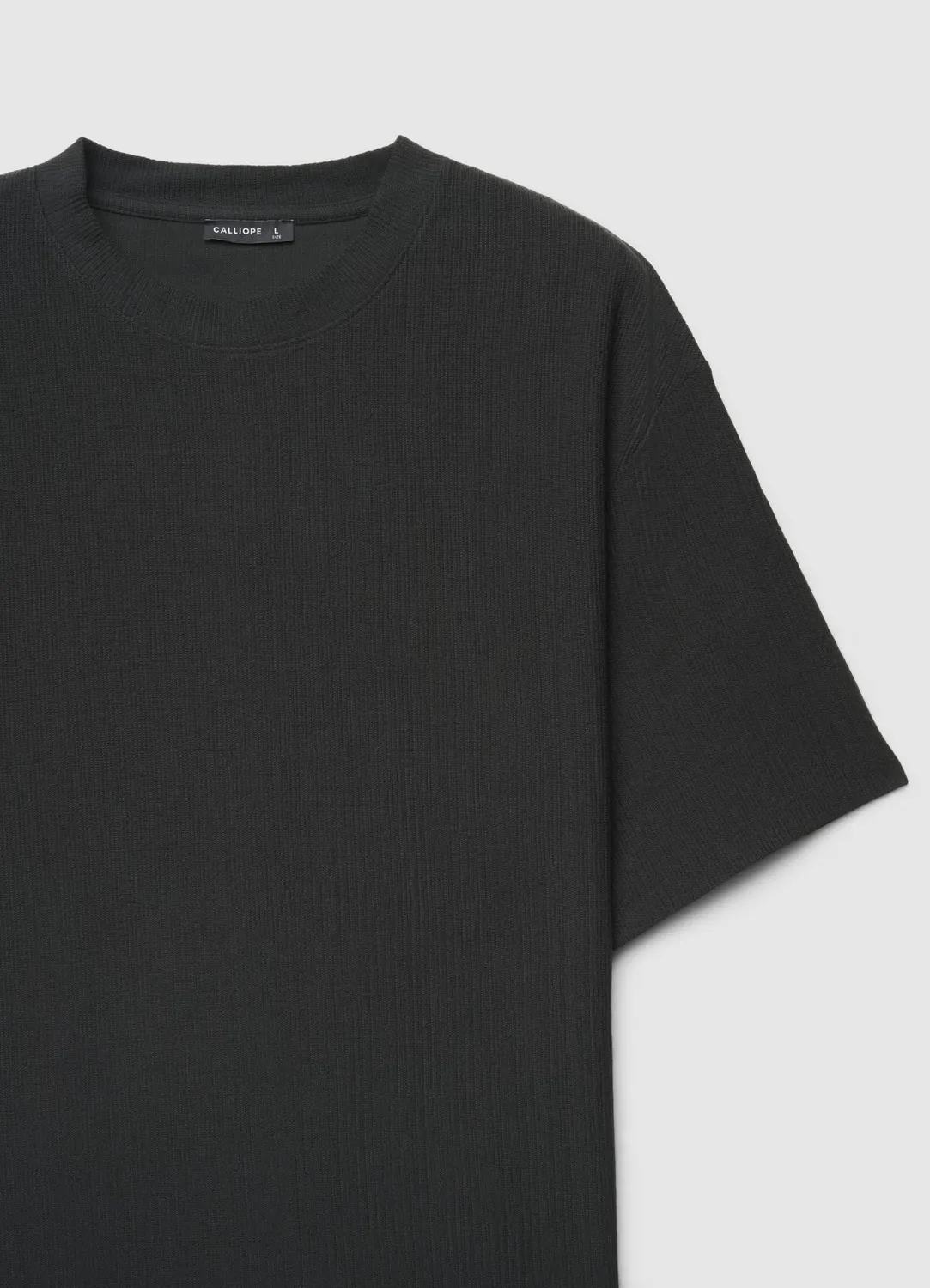 Calliope t-shirt relaxed goffrata t-shirt homme coton
