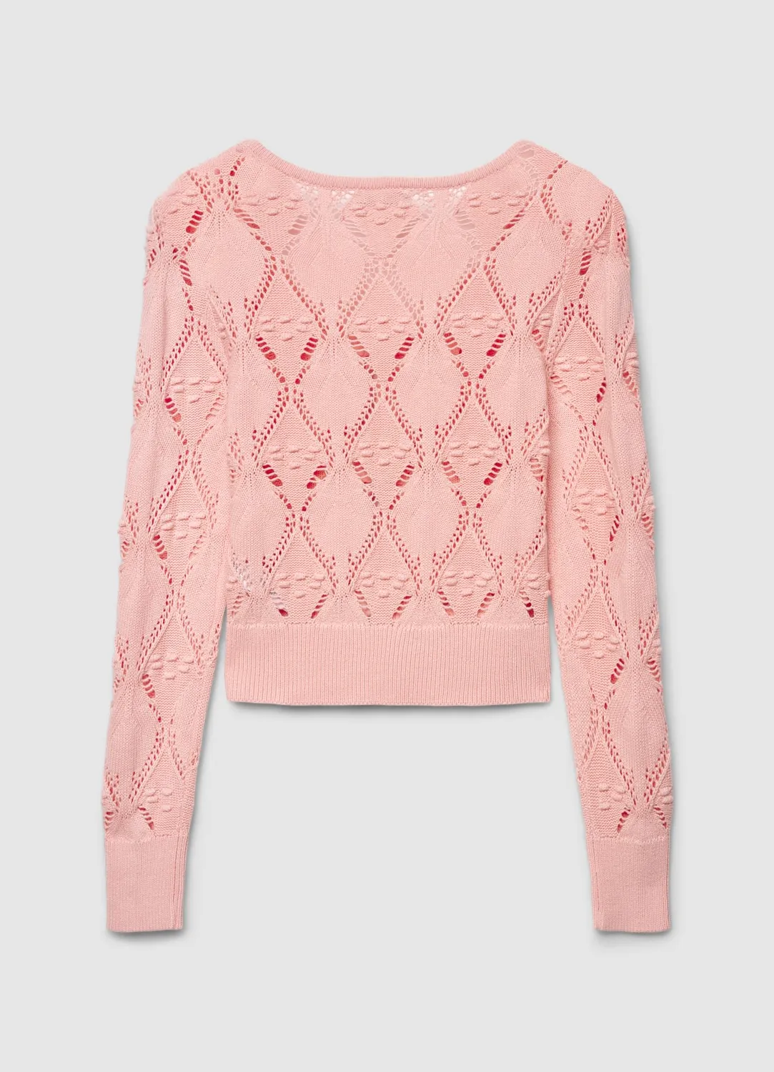 Calliope cardigan ajouré à nœuds femme taille S crop