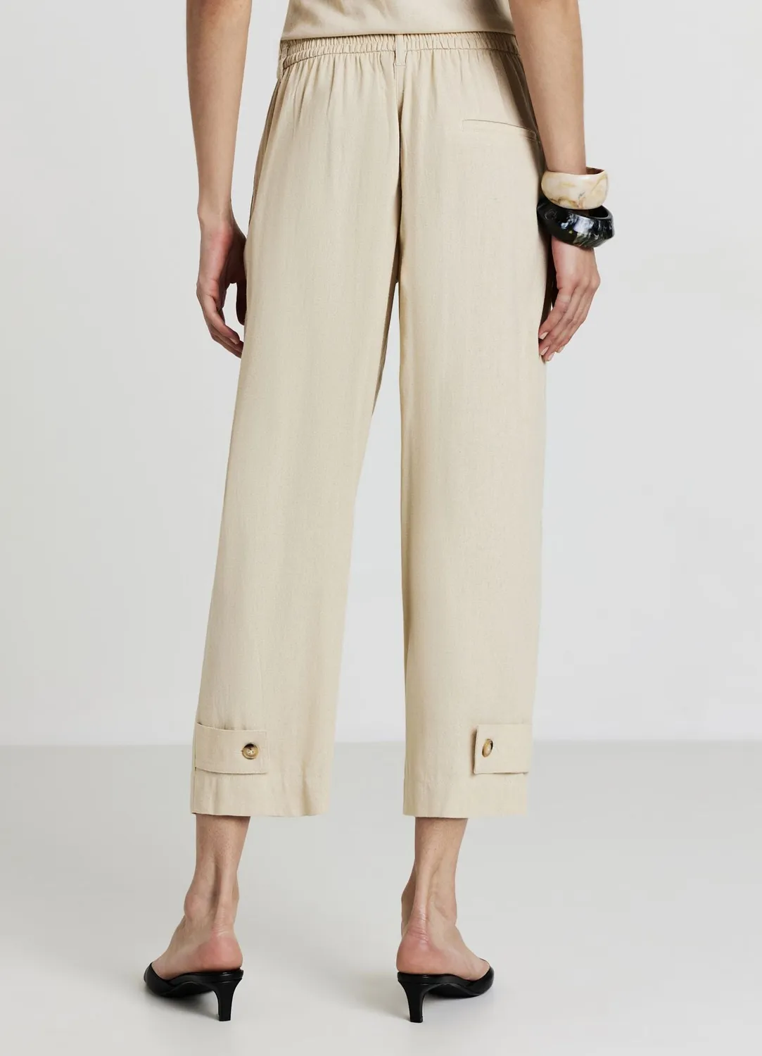 Calliope Pantalon balloon alamari femme poches