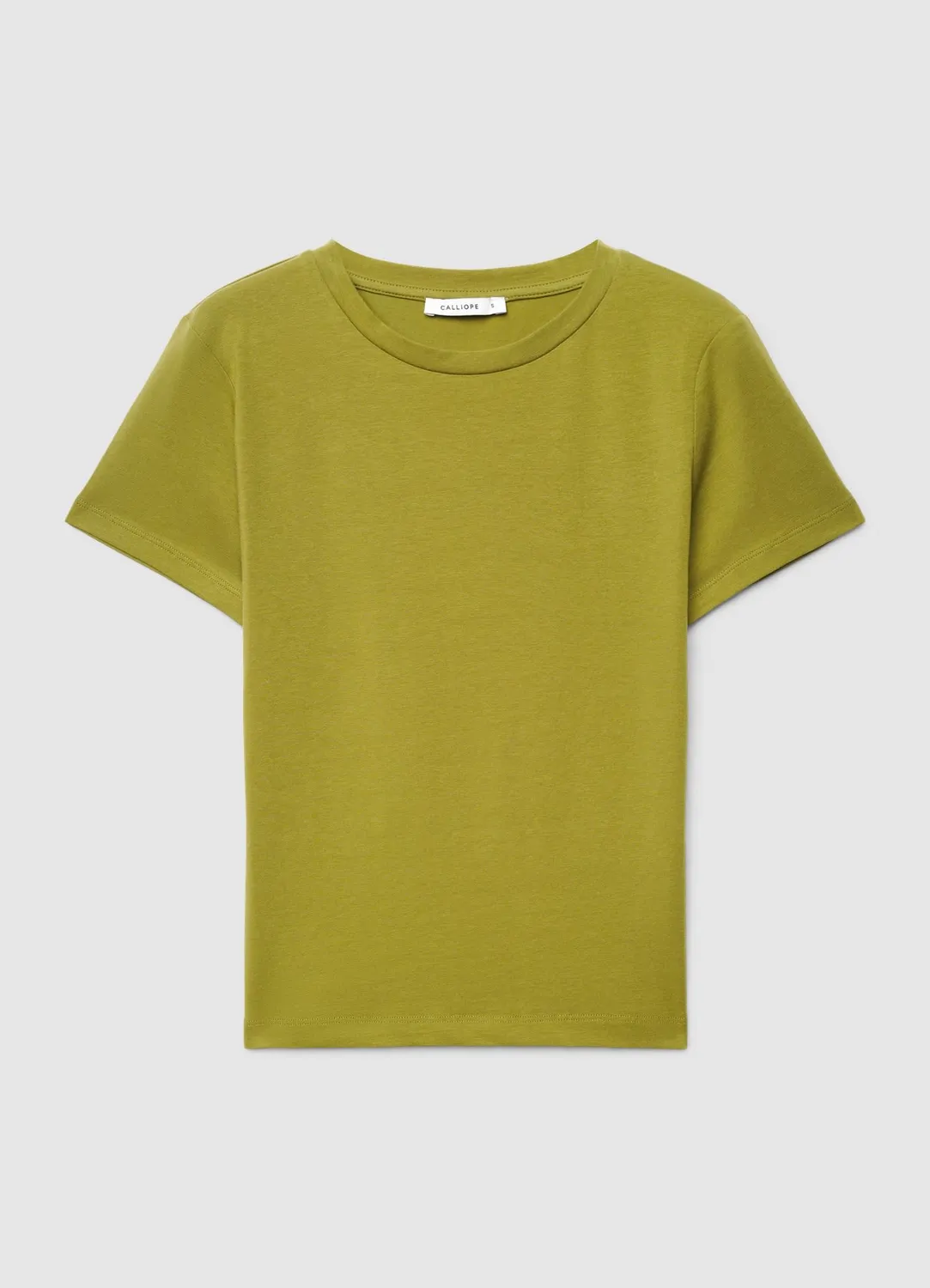 Calliope Tinta Unita t-shirt uni col rond femme