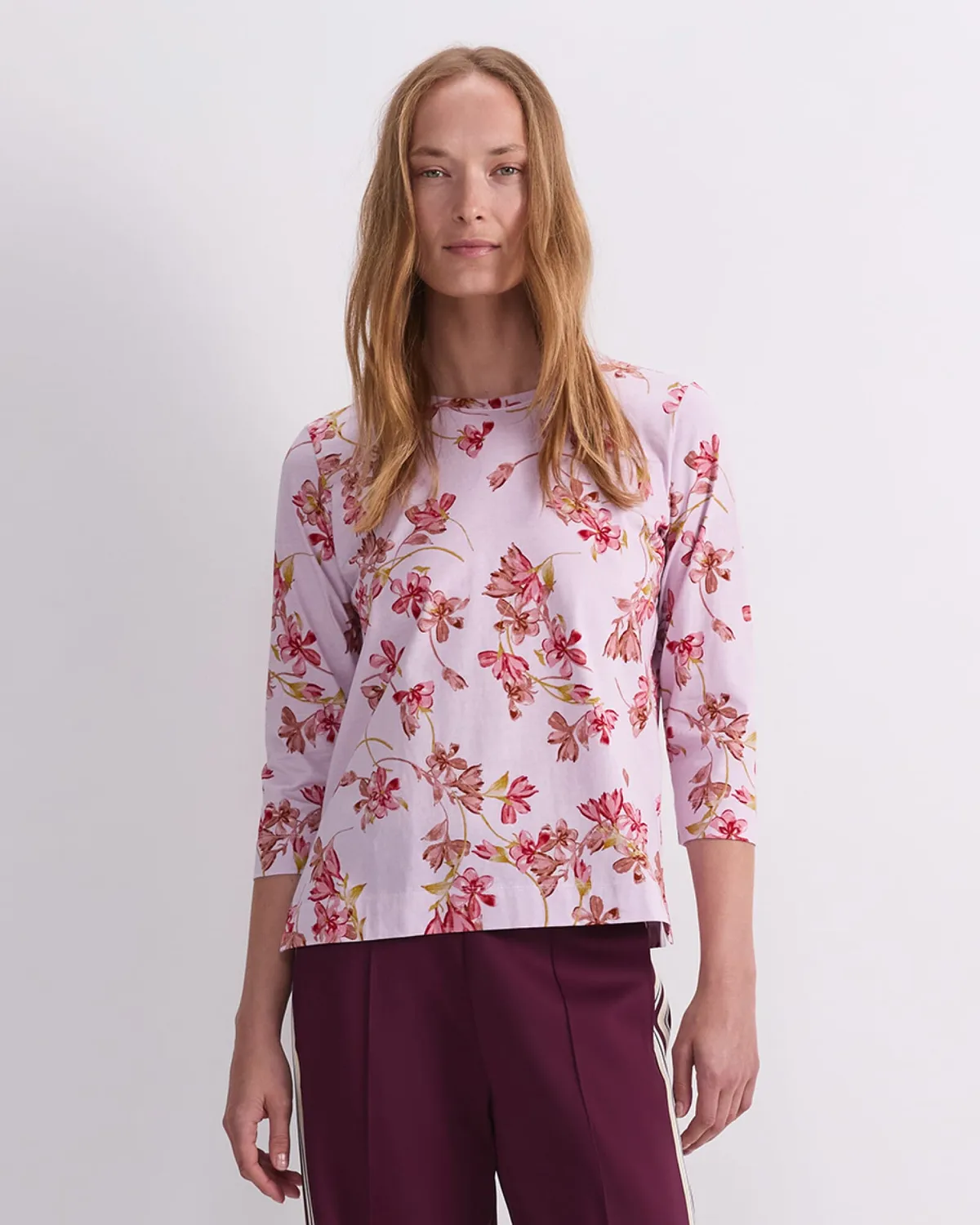 SPORTSCRAFT Floral 120986 tee coton mercerisé femme