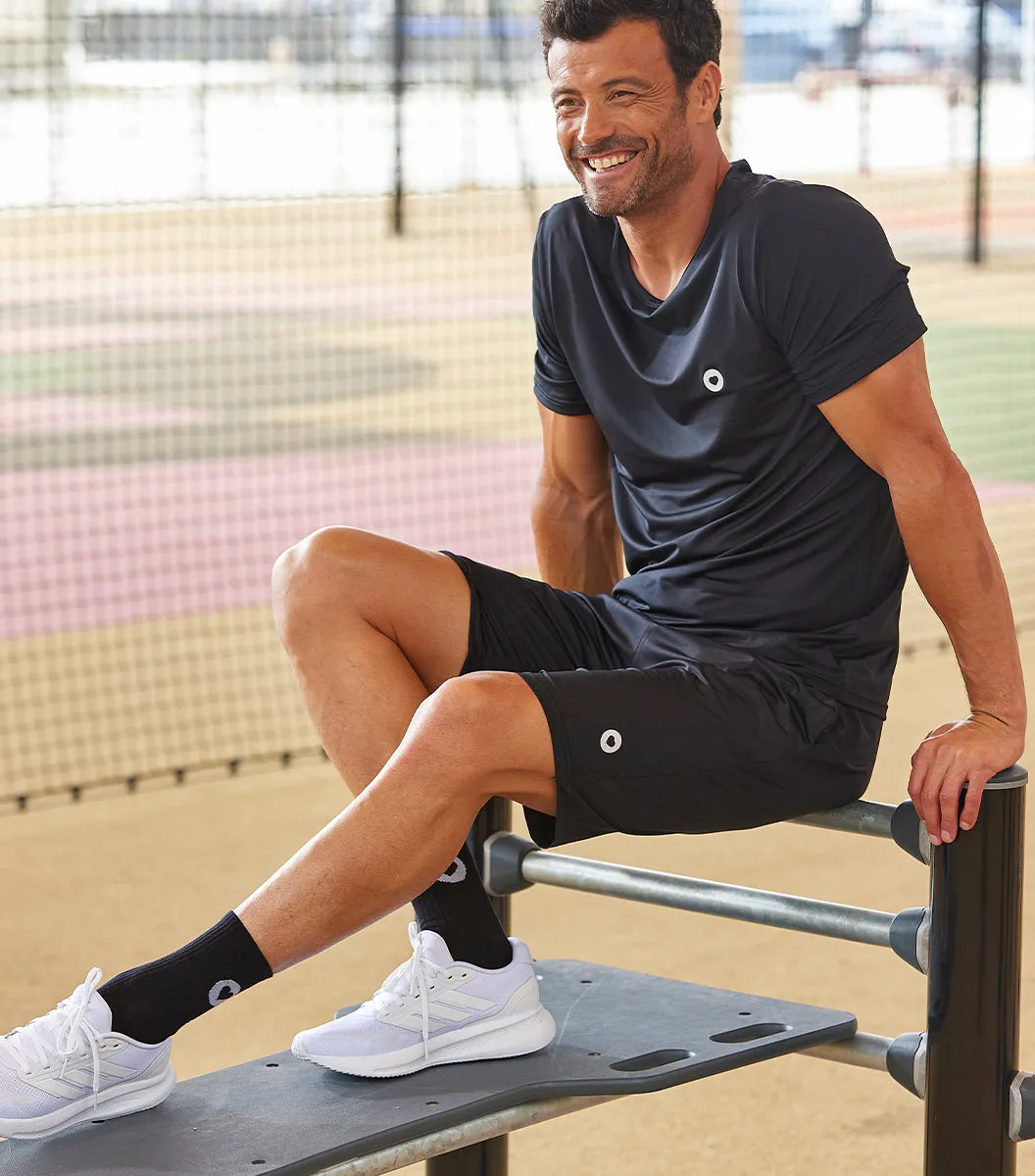 Cocorico Boost short sport homme noir élastique