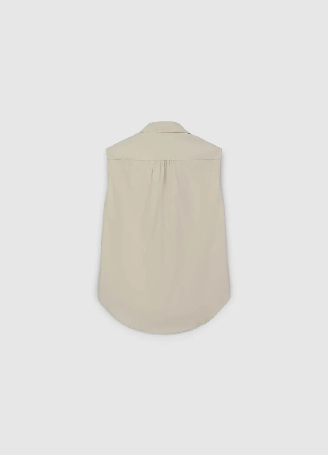 Calliope top col chemise femme sans manches