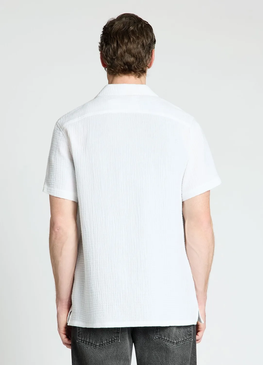 Calliope chemise bowling unie homme