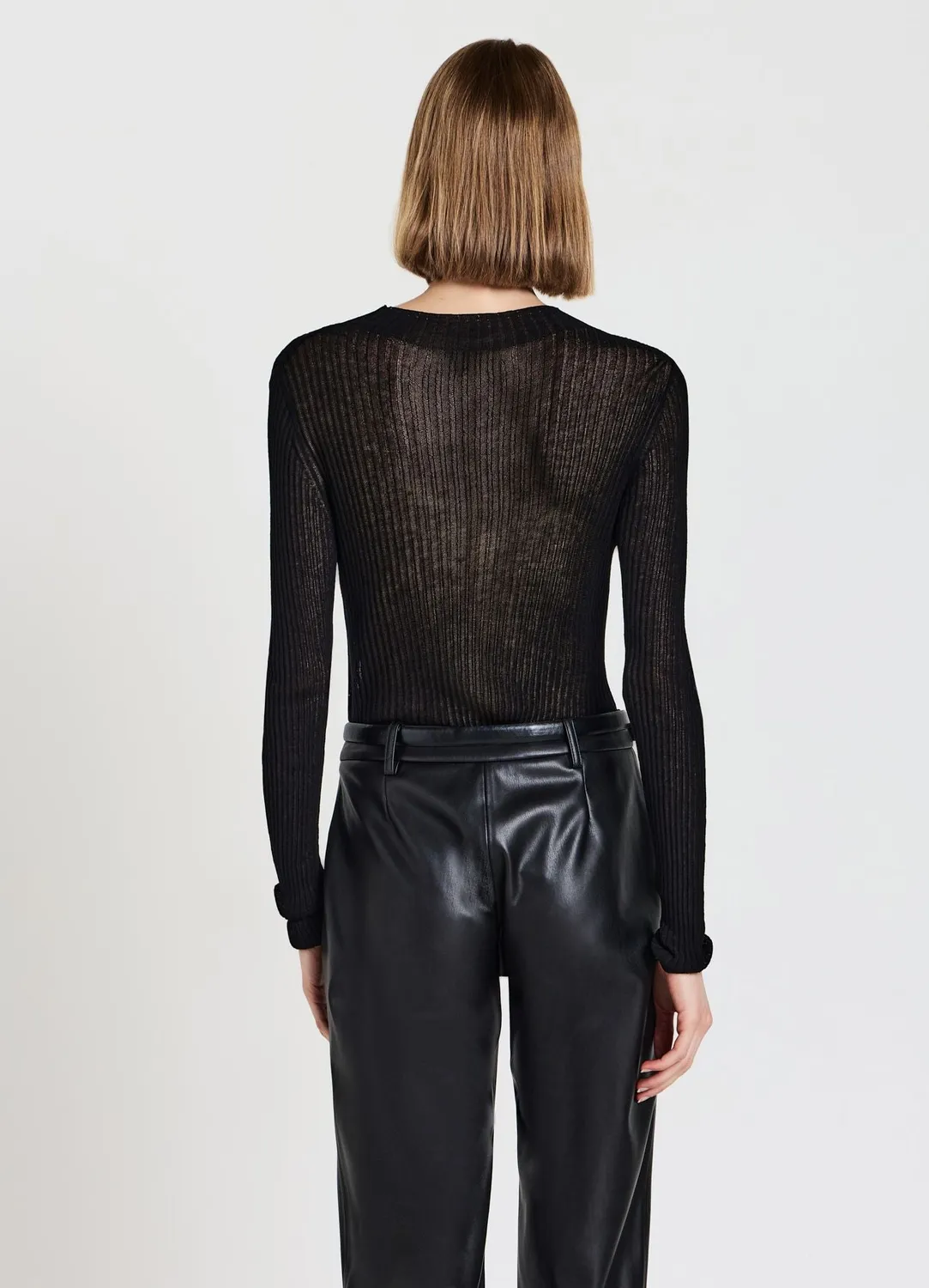 Calliope t-shirt col montant femme manches longues
