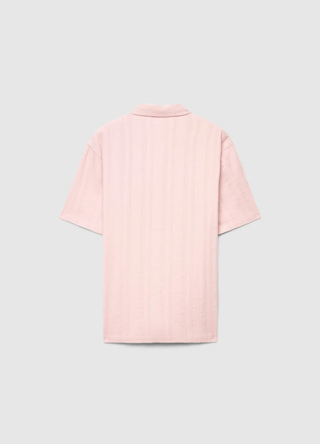 Chemise Calliope bowling homme jacquard rayures manches courtes