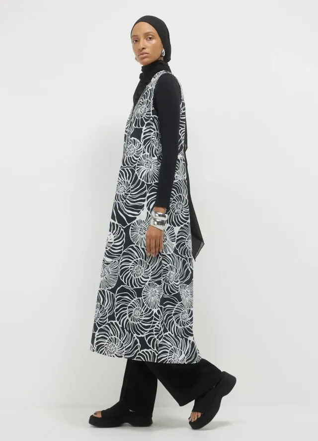 Calliope robe longue bicolore sans manches femme