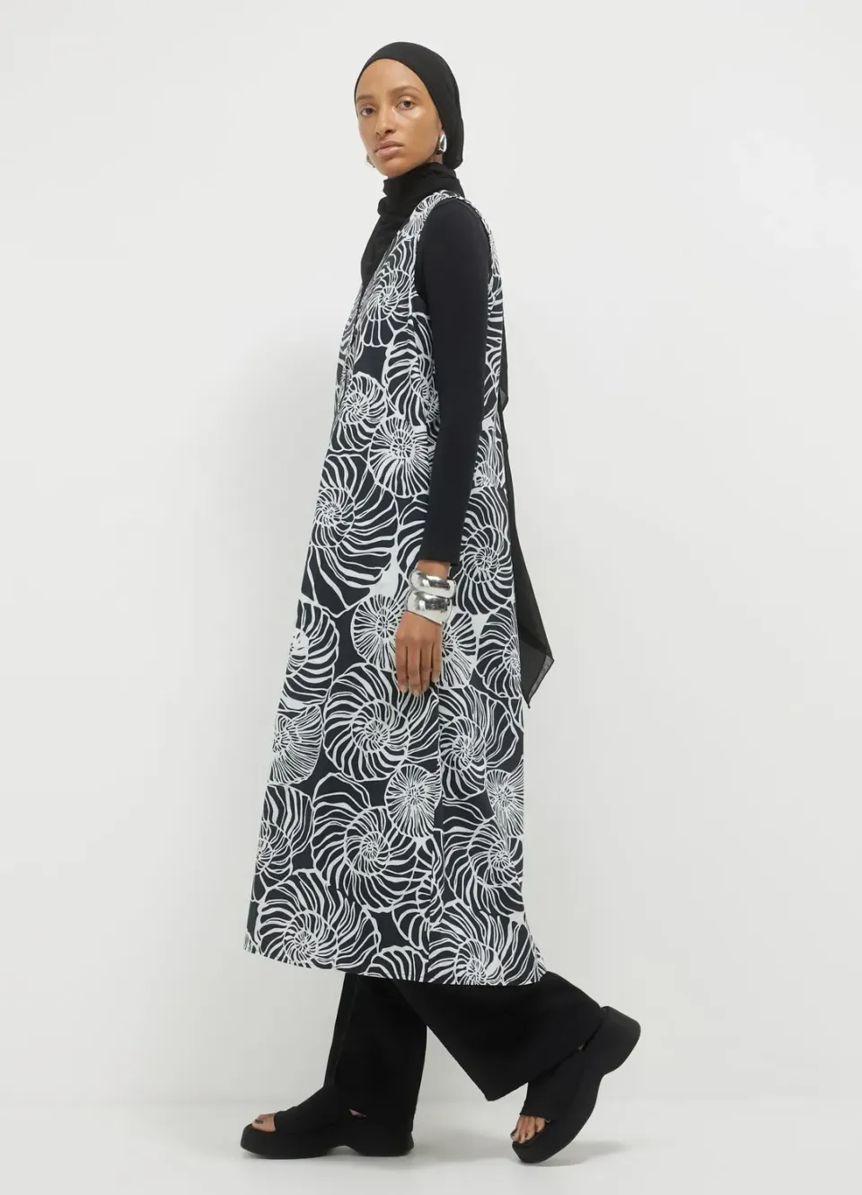Calliope robe longue bicolore sans manches femme