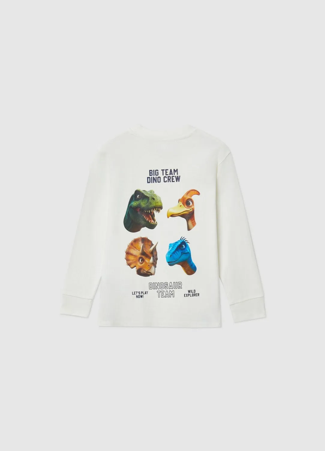 Calliope t-shirt dinosaures manches longues garçon coton