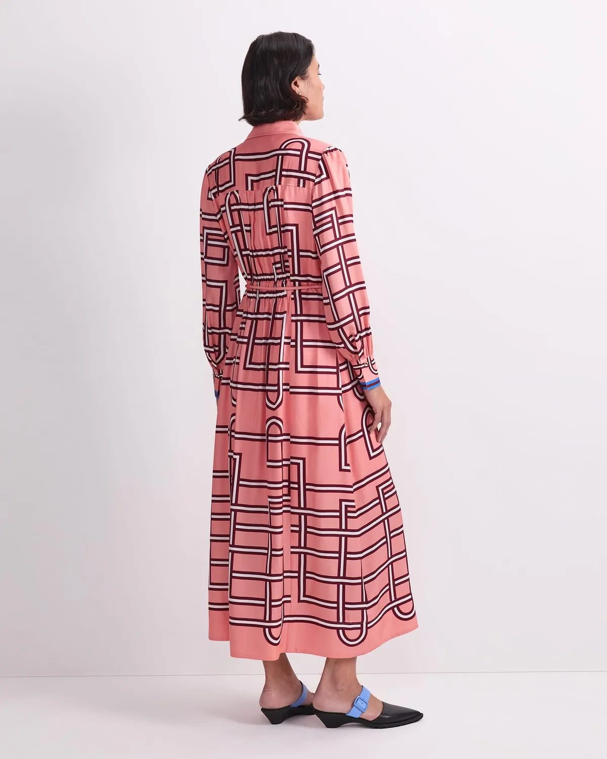 Sportscraft Rhodes robe-chemisier viscose midi