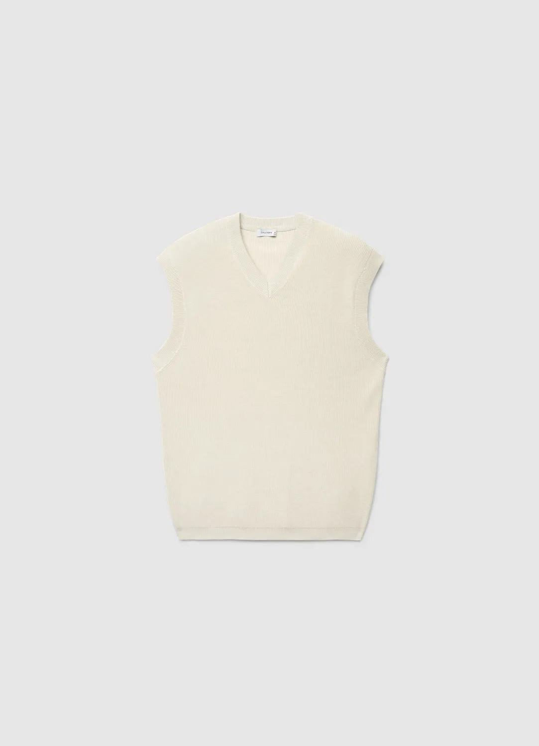 Calliope Col V gilet homme sans manches en maille