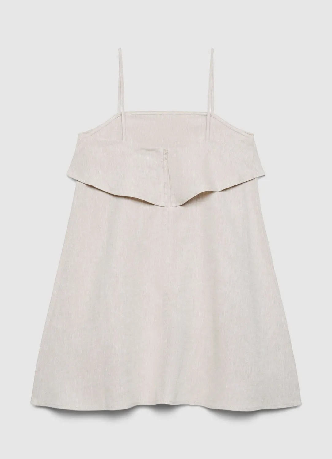 Calliope Robe Mini Évasée Femme Lin Bretelles