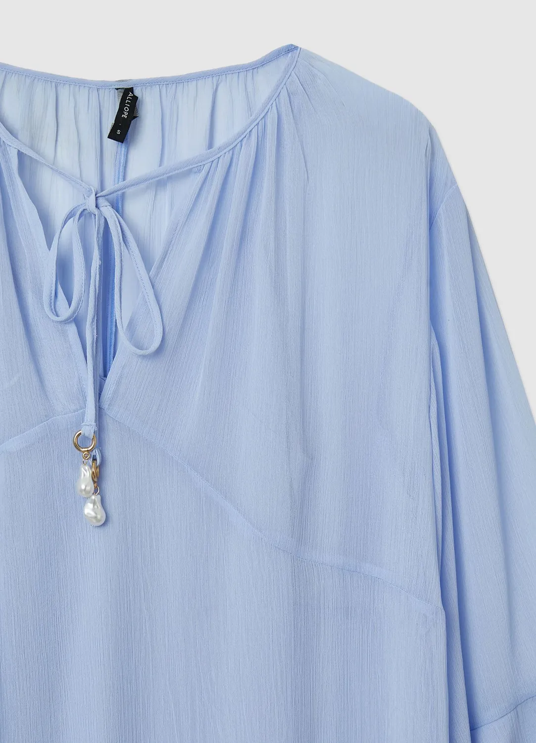 Calliope robe longue femme volants col V
