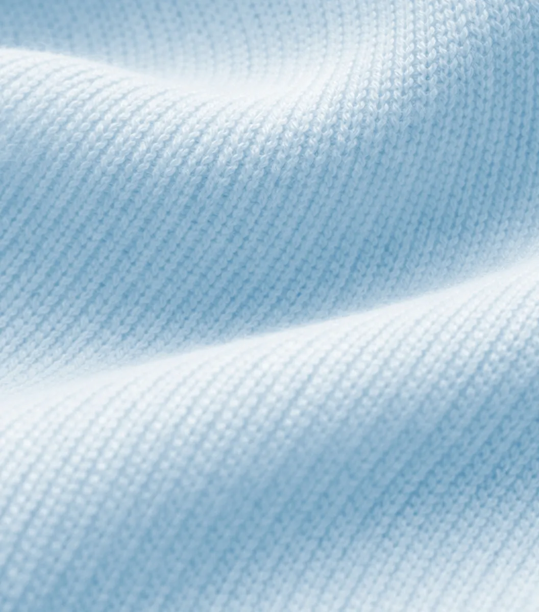 Cocorico polo maille femme ciel doux