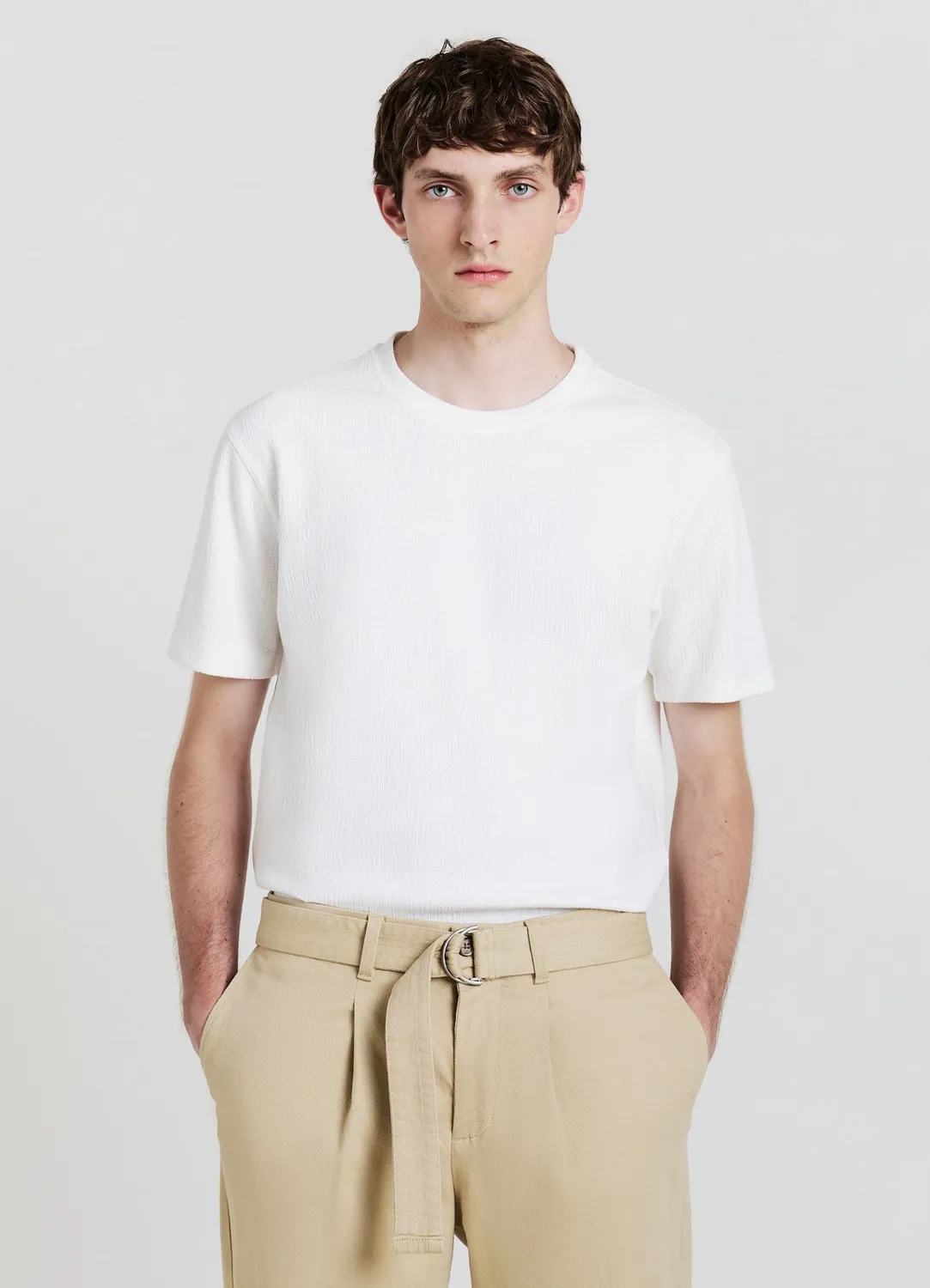 Calliope t-shirt devoré homme col rond