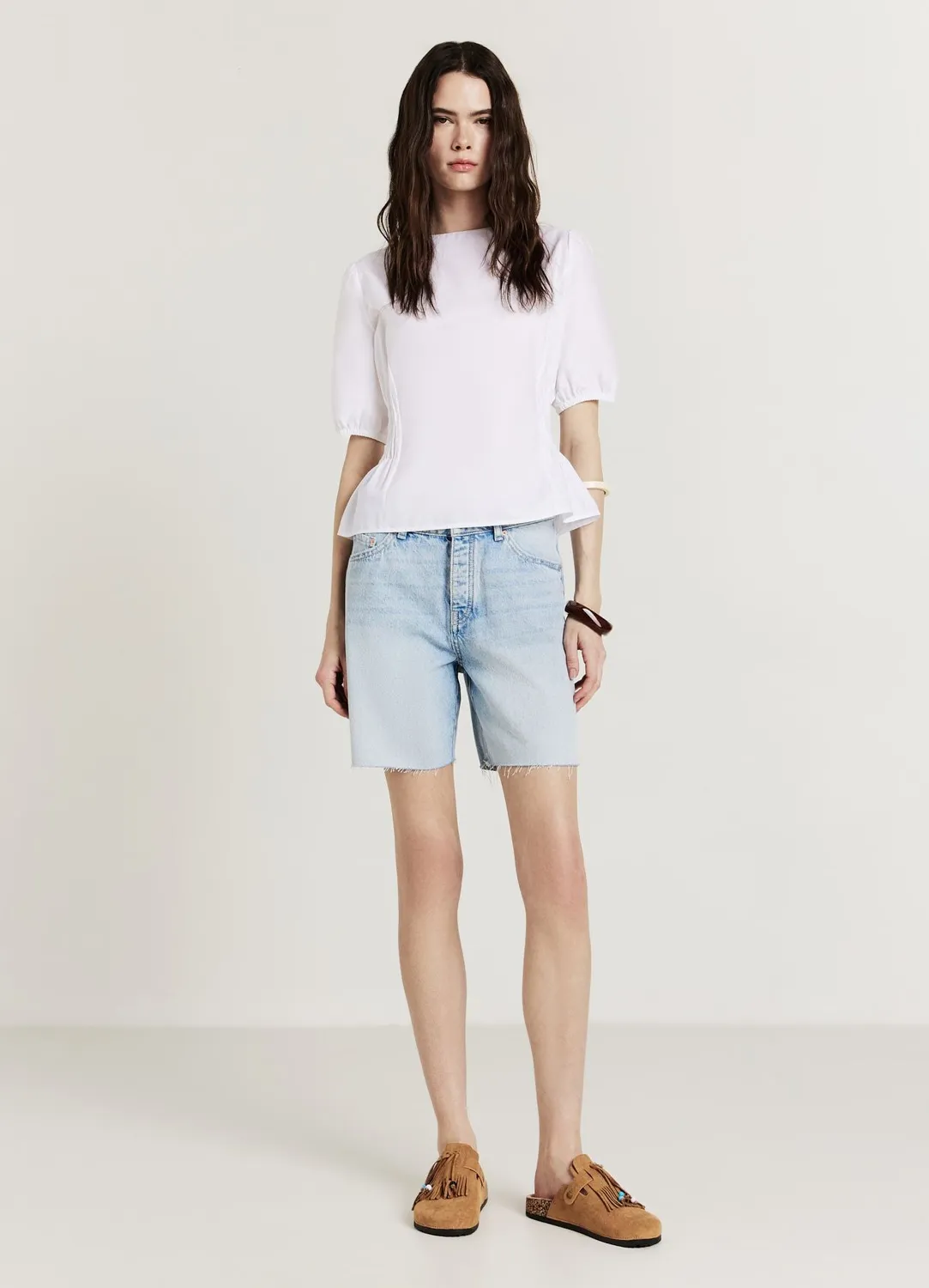 Calliope Chemise point smock femme S coton