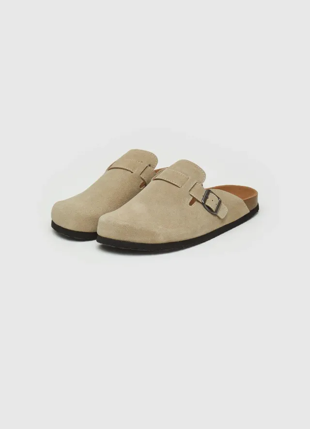 Calliope sabot suède homme boucle