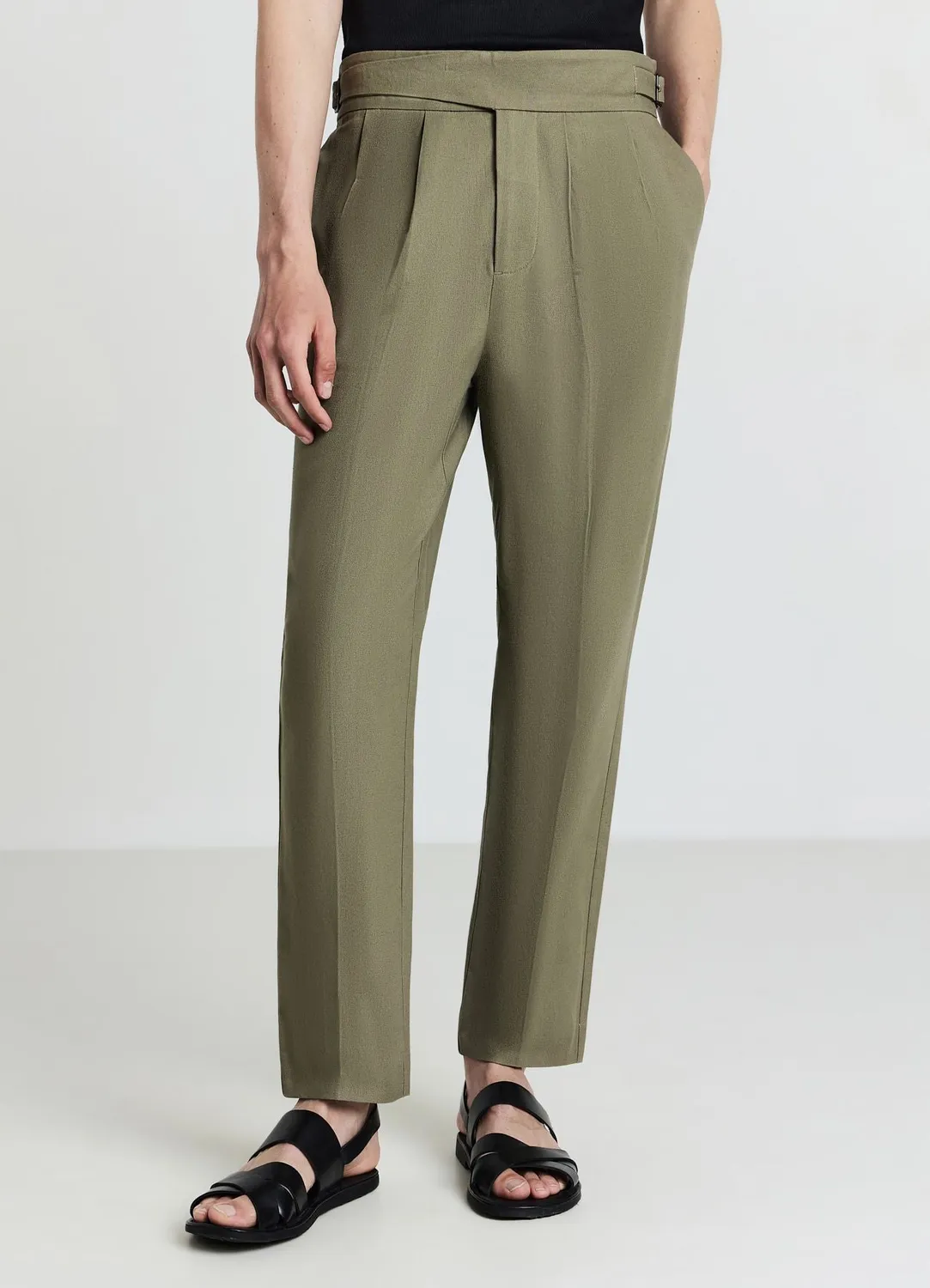 Calliope pantalon boucle homme coton regular uni