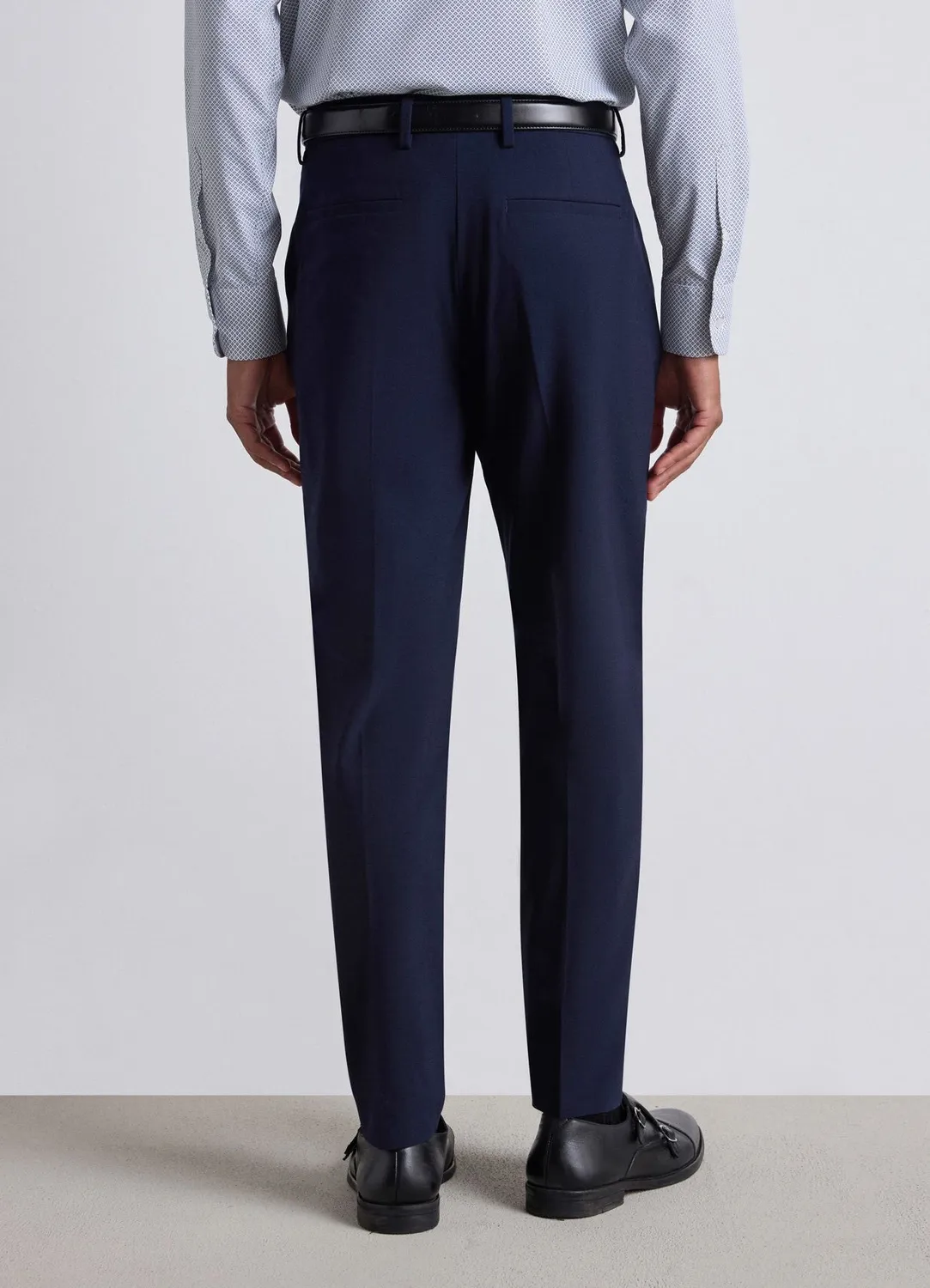 Calliope pantalon sartorial homme uni coupe droite