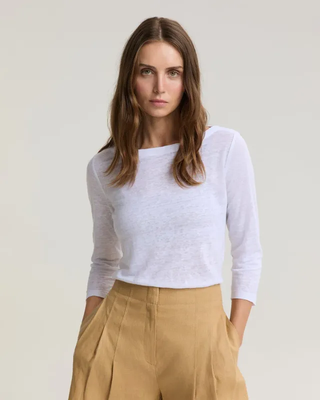 Sportscraft Cecile top lin argent manches 3/4