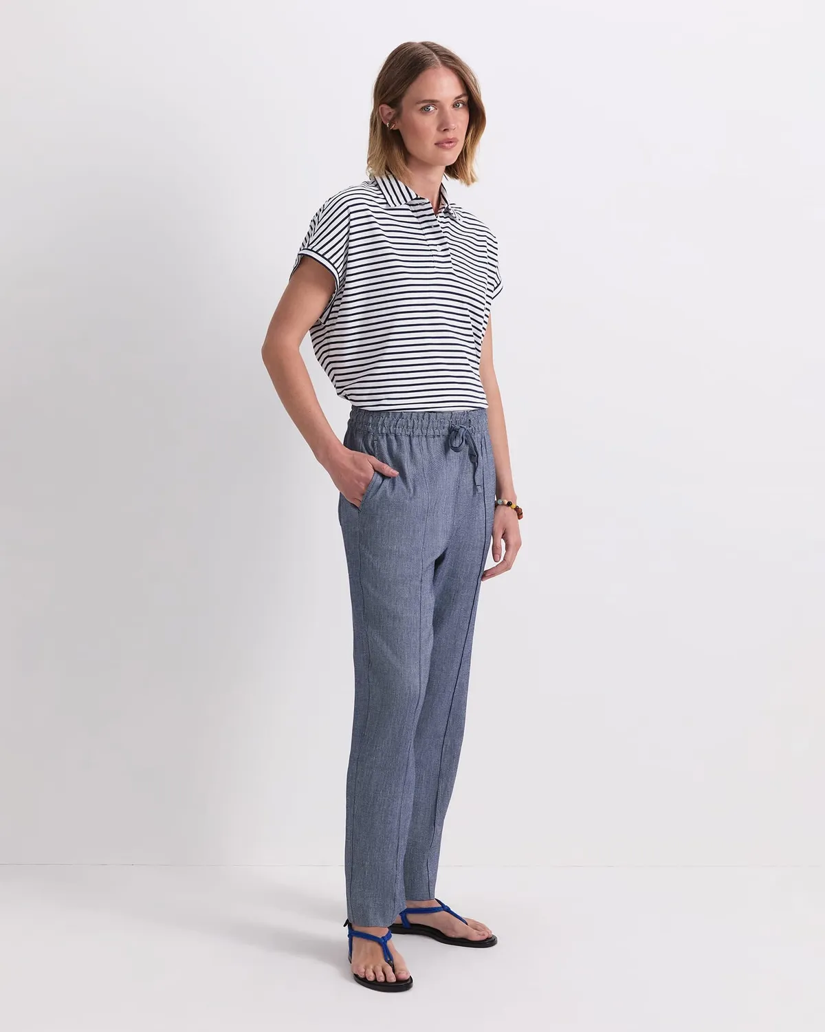 Sportscraft Rosa 119977 pantalon femme lin fuselé