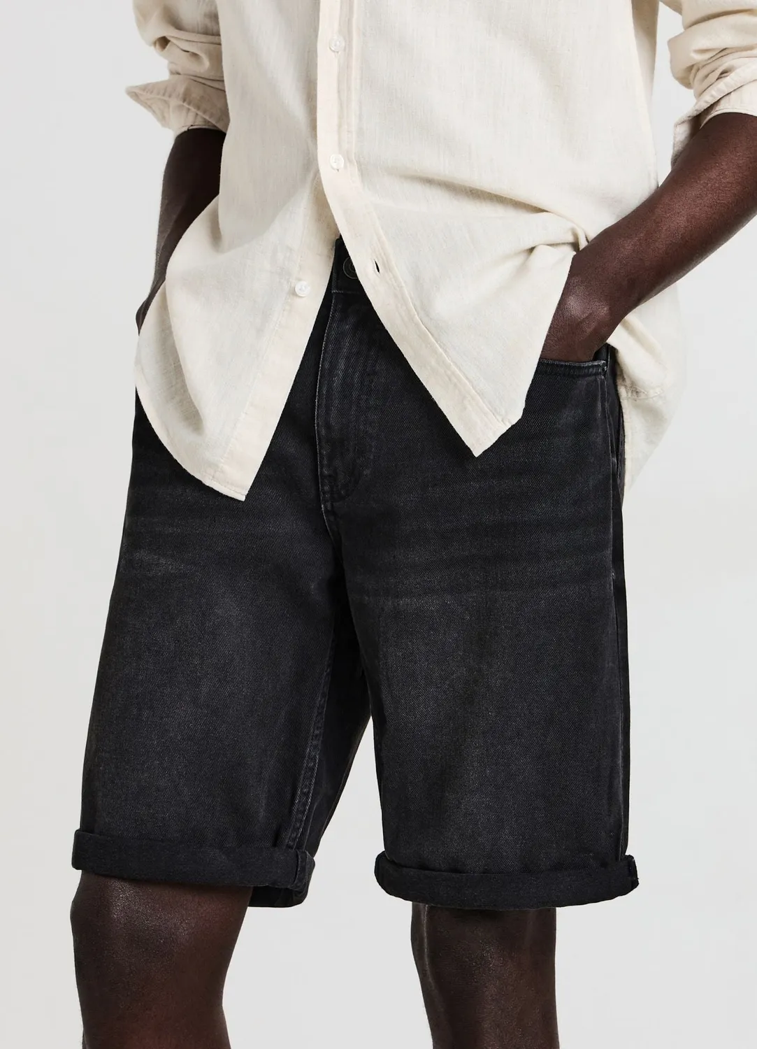 Calliope denim short jean homme coton