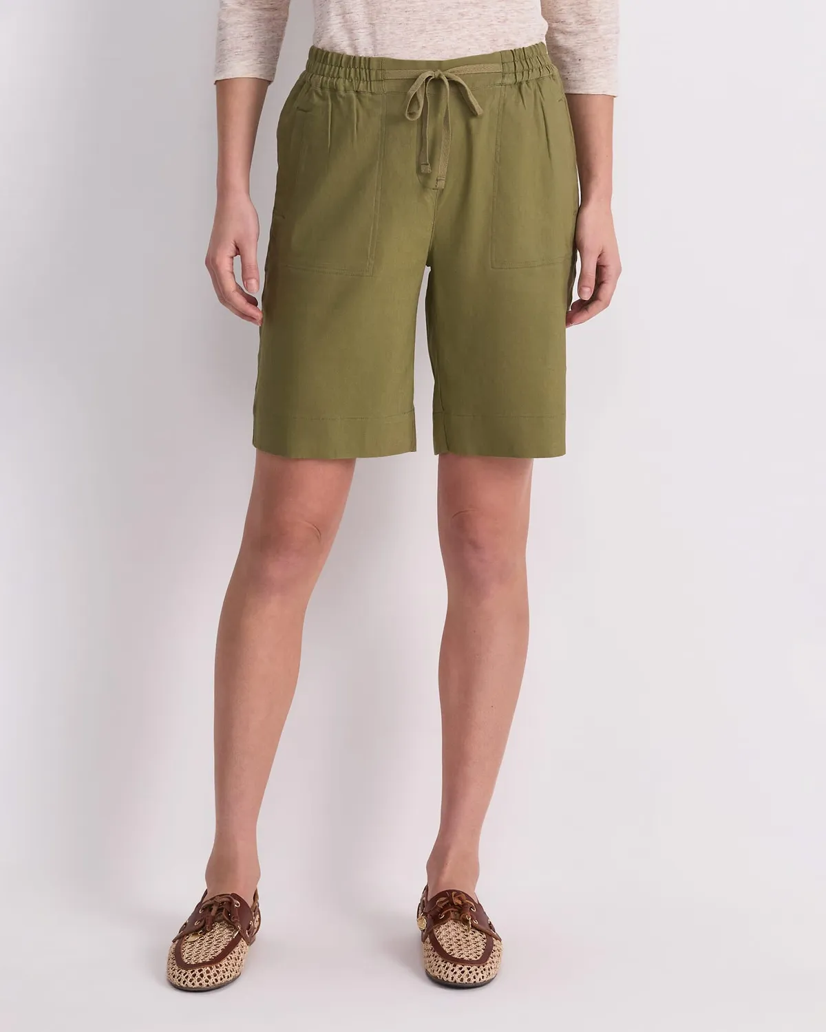 Sportscraft Rosa Linen Short lin femme poches