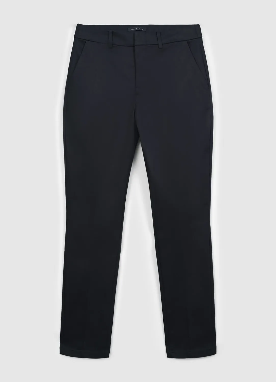 Calliope pantalon rasatello uni femme coton