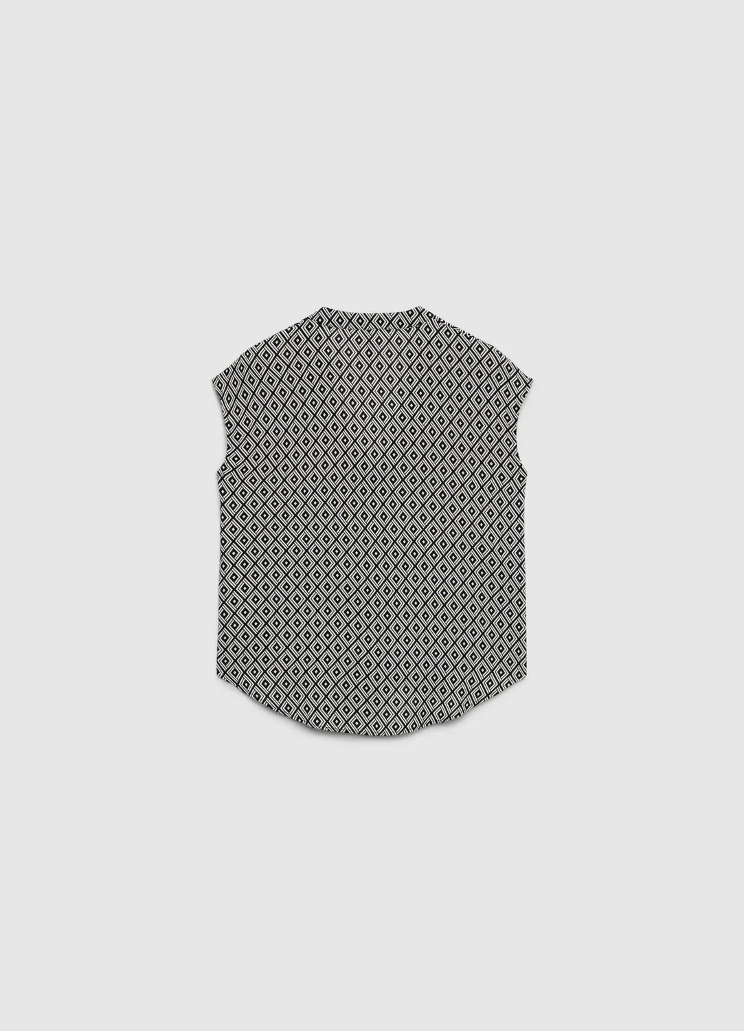 Calliope chemise femme col coréen motif géométrique