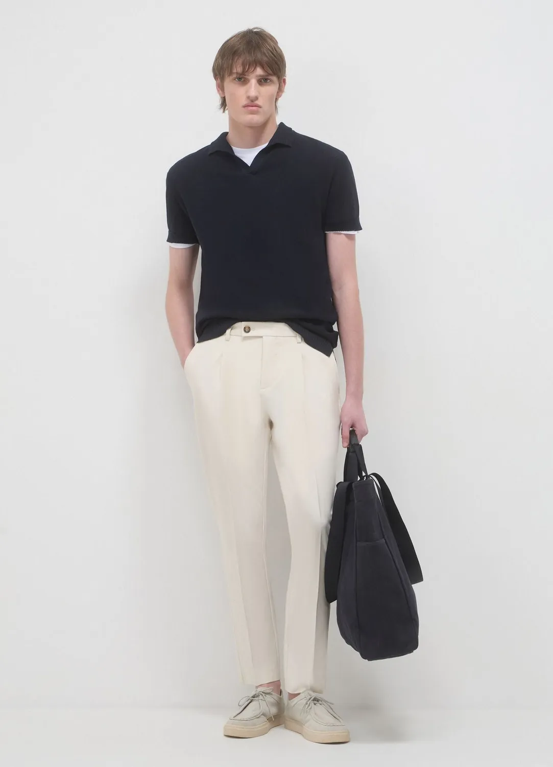 Calliope polo homme coton uni manches courtes regular