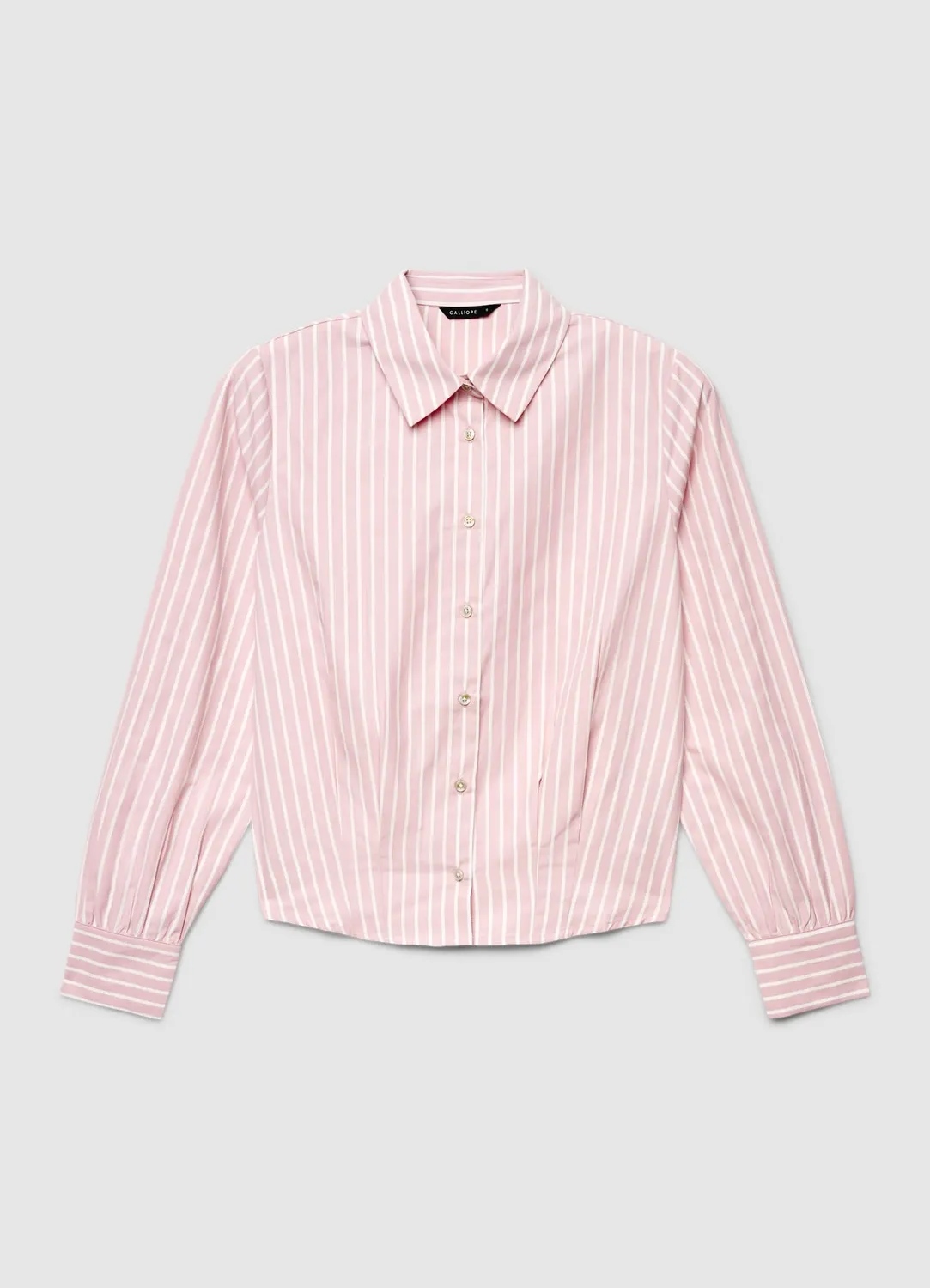 Calliope chemise rayée femme S crop à pinces
