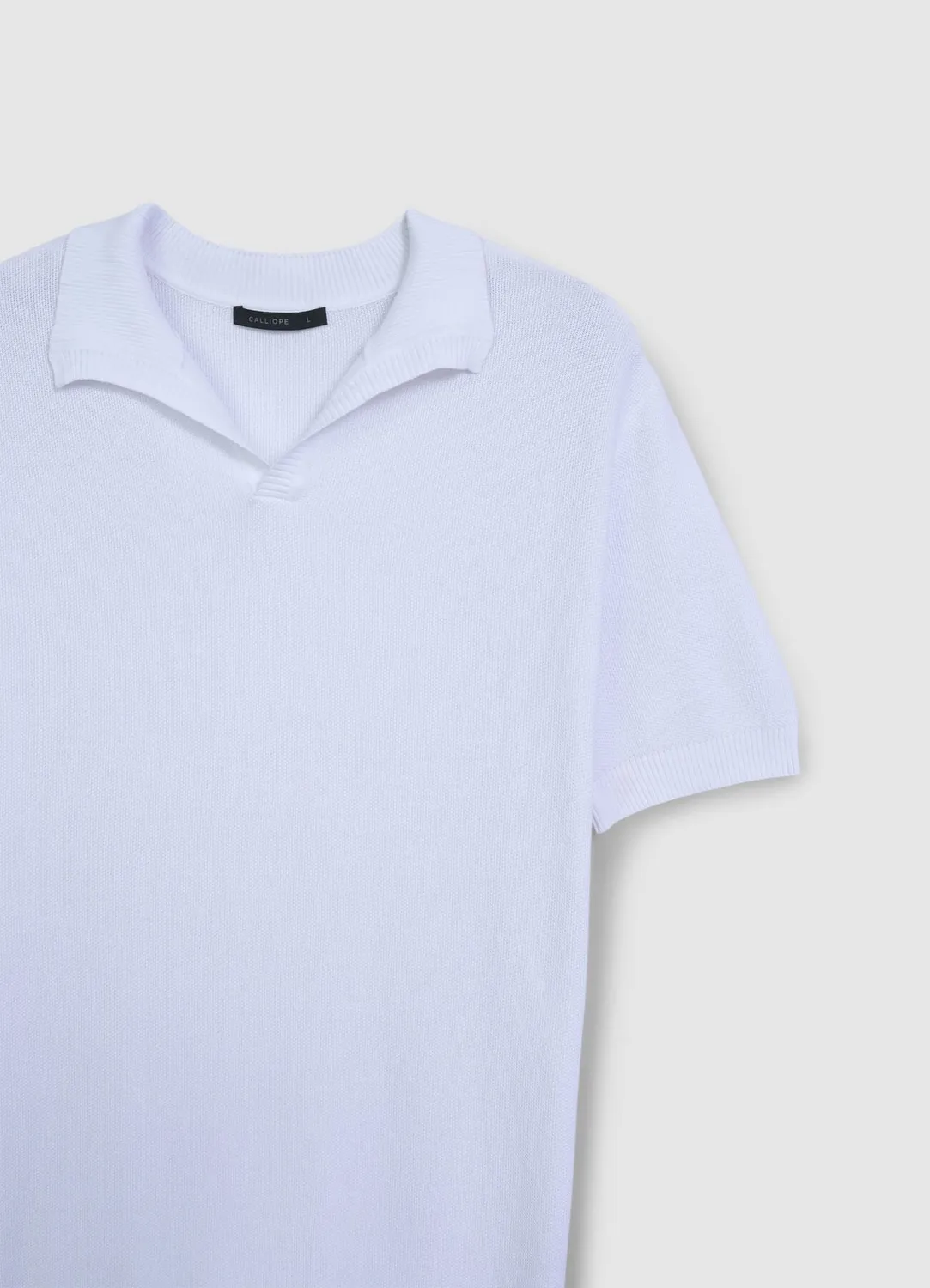 Calliope polo homme coton uni manches courtes