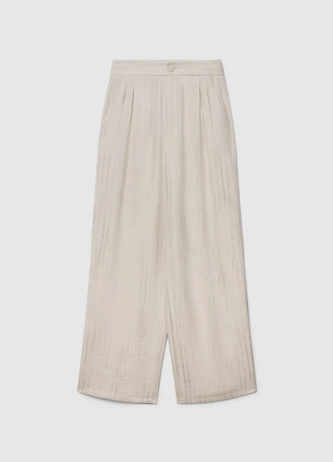 Calliope pantalon palazzo uni femme taille haute